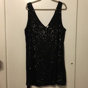 Black Sequin Dress